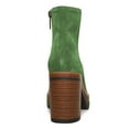 thumbnail image 5 of FSJ Women Fashion Platform Round Toe Suede Ankle Boots Block Chunky High Heel Side Zipper Winter Warm Walking Shoes Size 10 Green, 5 of 5