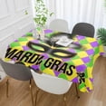 thumbnail image 5 of Coolnut Mardi Gras Rectangle Tablecloth Spill-Proof Polyester Table Cloth Table Cover for Kitchen Dining Picnic Holiday Party Decoration, 54"x72", 5 of 7