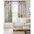thumbnail image 2 of Easter Gnomes Blackout Curtains for Bedroom Living Room Darkening Curtains 54 Inch Long Spring Watercolor Bunny Tulip Flower Beige Short Curtain for Small Window Treatment Grommet Drapes 52"x54"x2, 2 of 9