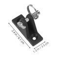 thumbnail image 2 of Minkissy 3Pcs Durable Stainless Steel Boat Bimini Top Hardware with Pin and Ring for Marine Canopy, 2 of 8
