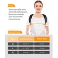 thumbnail image 2 of Compact Posture Corrector For Men And Women, Adjustable Upper Back Brace For Clavicle Support, Neck, Shoulder, And Back Pain Relief, Invisible Comfortable Back Straightener, L, 2 of 7