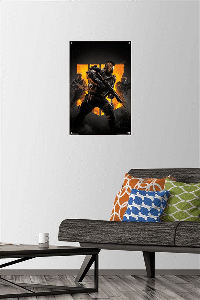 Call of Duty: Black Ops 4 - Group Key Art Wall Poster with Push Pins, 14.725" x 22.375"