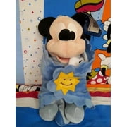elephant Mickey Minnie Angel Plush Toys Babies Stitch With Blanket Appease Towel Cute Stuffed Animals Plush Toy 25CM Mickey