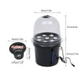 thumbnail image 3 of DWC Hydroponic Bucket Kit with Timer - 8 Plant Capacity, Space-Saving Design, Mist Cultivation Technology for Fast Growth, Durable PP/PVC Build, 3 of 12