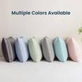thumbnail image 6 of Sleep Zone Essential Cooling Stripe Pillowcases 2 Pack, Silky Cool Touch Pillow Cases for Hair & Skin, Breathable Moisture Wicking Pillow Covers, Envelope Closure (Blue, Standard), 6 of 12