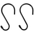 thumbnail image 1 of 12 Pack 6 inch Large Heavy Duty S Hooks for Hanging, Non Slip Rubber Coated S Hooks,Steel Metal Hooks for Hanging, 1 of 5
