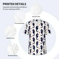 thumbnail image 5 of Fotbe Seahorses and Hearts Baseball Jersey Shirt for Men and Women, Casual Short Sleeves Button Down T-Shirt-X-Large, 5 of 9