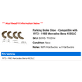 thumbnail image 2 of Parking Brake Shoe - Compatible with 1973 - 1980 Mercedes-Benz 450SLC 1974 1975 1976 1977 1978 1979, 2 of 2