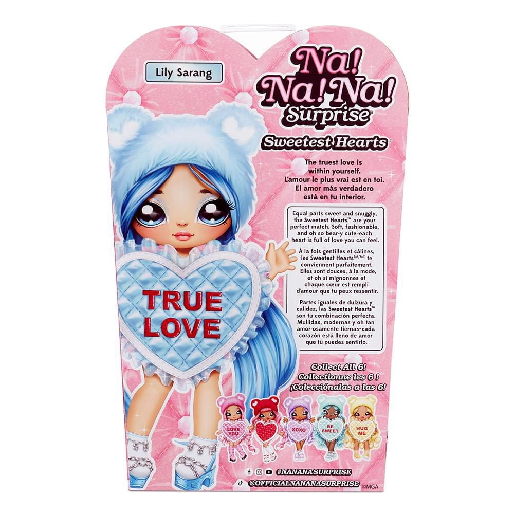 Na Na Na Surprise Lily Sarang - Blue Teddy Bear-Inpired 7.5" Fashion Doll
