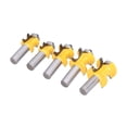 thumbnail image 1 of Herramienta de fresado, 5 piezas, brocas de 12 mm para enrutador, vástago de broca para enrutador, broca para enrutador con bordes redondeados, funcionalidad inteligente, 1 of 8