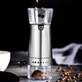 thumbnail image 3 of Silver Electric Coffee Grinder Stainless Steel Adjustable Hand Grinder Coffee Maker Bean Grinder Mill M40415, 3 of 4