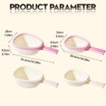 thumbnail image 4 of Compact Colander With Folding Handles Space Saving Design Easy Pour Corners For Draining Vegetables Pasta Fruits (Pink, 10.4*5.5*2.6 in), 4 of 7