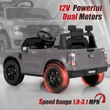 Licensed Ford Ranger Ride on Car for Kids by OLAKIDS, 12V Electric ...
