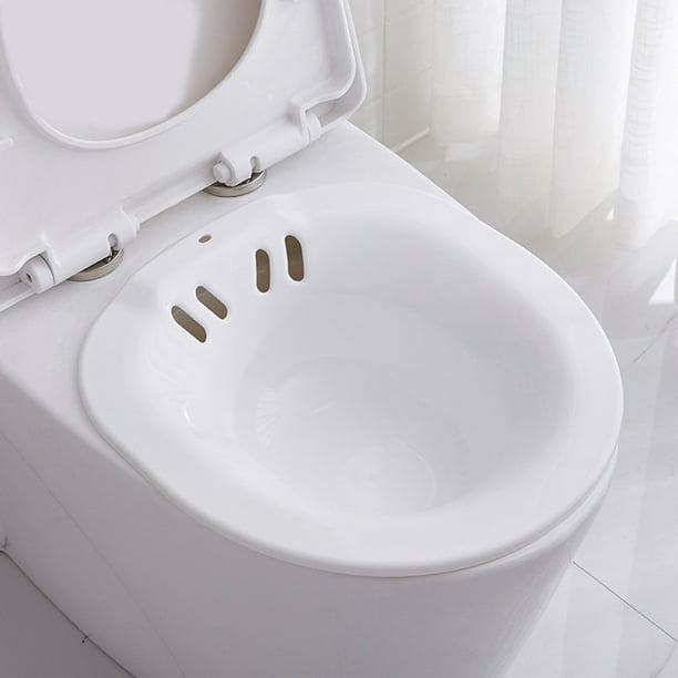 Upgraded Toilet Sitz Bath Tub For Elderly Hemorrhoids Elongated Toilet