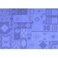 thumbnail image 1 of Ahgly Company Indoor Rectangle Patchwork Blue Transitional Area Rugs, 7' x 9', 1 of 4