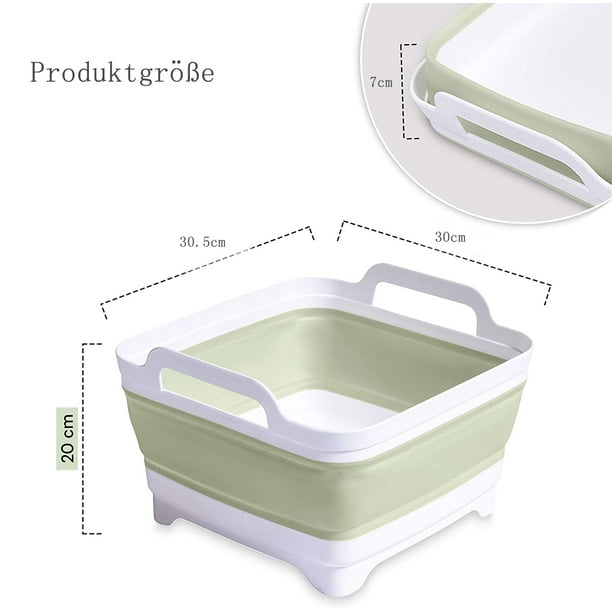 Évier De Camping Pliable - Baignoire Vaisselle Portable - 30x30x20 Cm - Neuf