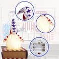 thumbnail image 5 of Qocolhg Lighted up Patriotic Gnomes Decorations 4th of July Swedish Tomte Gnomes Plush Dwarf Figurines Red White and Blue Stars and Stripes Elf Table Ornaments for Veterans Independence Memorial Day, 5 of 7