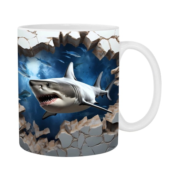 KITTEHIGM Ceramic Coffee Mug Tea Water Cup Classic Design Microwave and Dishwasher Safe for Daily Use