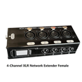 thumbnail image 4 of 2Pc 4-Channel 3-Pin XLR Audio and over Network Cable Extender, DMX512 Network Signal Extender , Female,2 x 4-Channel Audio/ Network Extender,Black, 4 of 4
