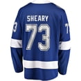 thumbnail image 3 of Men's Fanatics Conor Sheary Blue Tampa Bay Lightning Home Breakaway Jersey, 3 of 3