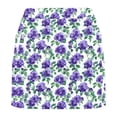 thumbnail image 4 of Mifsaly Athletic Skirts for Women Floral Print Golf Tennis Skirt with Liner Soft Comfortable Outdoor Workout Daily Wear Sporty Skorts White,XL, 4 of 4