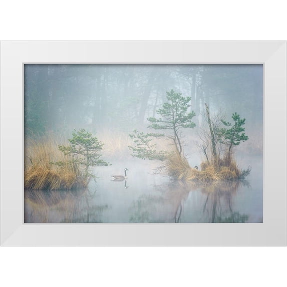 George, Andrew 14x11 White Modern Wood Framed Museum Art Print Titled - Hide and Seek