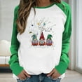 thumbnail image 2 of Clearance under 10.00 LYXSSBYX Womens Tops Long Sleeve Clearance Womens Shirts Christmas Round-Neck Print Long Sleeve Tops Printed Regular Blouse, 2 of 5