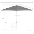 thumbnail image 5 of California Umbrella 11' Patio Umbrella in Granite, 5 of 5