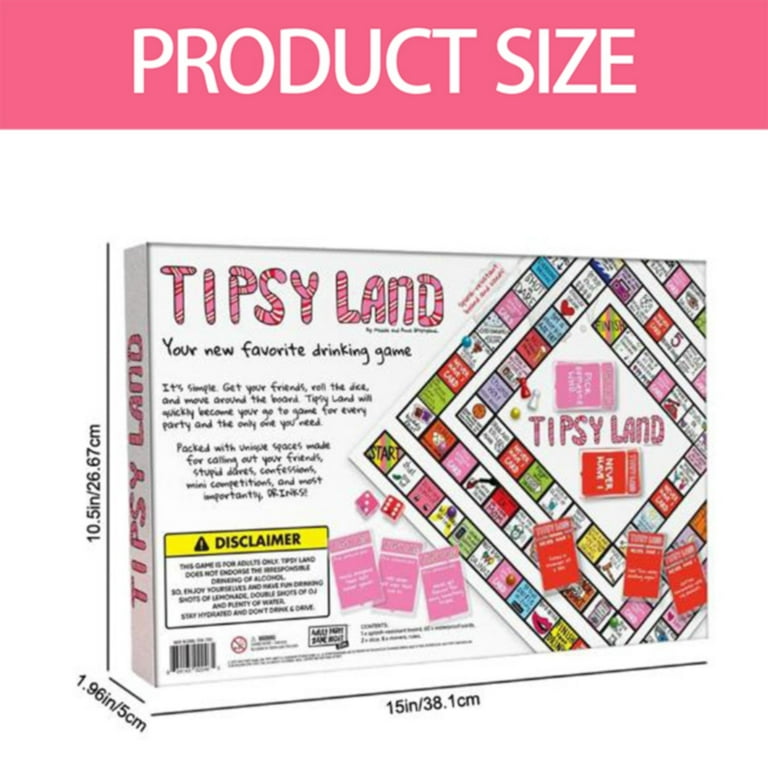 Drinking Board Game,Drinking Games for Adults,Funny Party Board Games for Friends Gathering and Christmas Night Game,Drinking Games for Adults,Party Games for Adults,2-8 Players