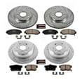 thumbnail image 3 of PowerStop Front and Rear Z23 Evolution Sport Carbon-Fiber Ceramic Brake Pad and Drilled & Slotted Rotor Kit Fits: HONDA Select Models K5815, 3 of 10
