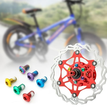 

Grofry 12Pcs MUQZI T25 M5 Bicycle Disc Screws Brake Rotor Bolts for Road Mountain Bike Purple