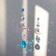 thumbnail image 4 of Crystal Diamond Wind Chimes Metal Hexagon Star Moon Adornos Decoración (Azul) JShteea  Libre de BPA, 4 of 8