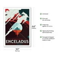 thumbnail image 2 of Enceladus - More than 100 Breathtaking Geysers - NASA Exoplanet Travel Poster - Fine Art Matte Paper Print (Unframed) 30x44in, 2 of 4
