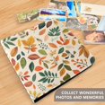 thumbnail image 4 of FORMRS 3 Ring Photo Album 4"x6" Self Adhesive Large Capacity PU Leather Cover, Beige Retro Leaves, 4 of 8