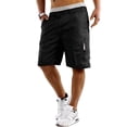 thumbnail image 1 of hirigin US Mens Cargo Shorts Elasticated Waist Casual Cotton Combat Pants M L XL 2XL 3XL, 1 of 3