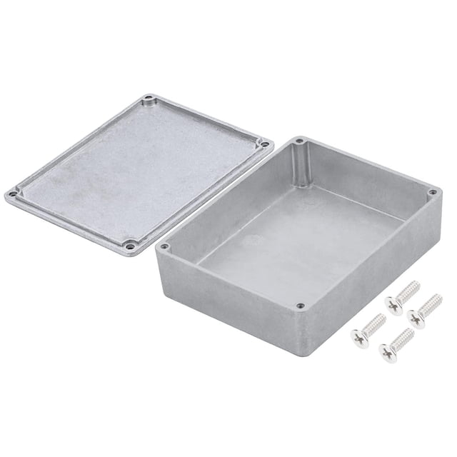 DaierTek 1590BB - Caja de aluminio de metal para pedales de guitarra, caja de efecto piso, sin pinta