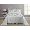 thumbnail image 4 of Modern Heirloom Gwen White/Purple Floral Embroidered Pillow Sham, Standard, All Ages, 4 of 5