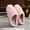 Cotton slippers-rabbit fur lines (pink), variant on Unisex Concha Bread Cozy Christmas Plush Slippers - Warm Indoor House Shoes for Men and Women