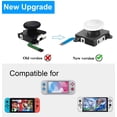thumbnail image 2 of Joycon Joystick Replacement, Switch Joysticks Left/Right Analog Thumb Sticks for Switch Joycon/Switch Lite/Switch OLED, Joycon Repair Kit with Thumbstick Caps & Drift Fix Tools, 2 of 5
