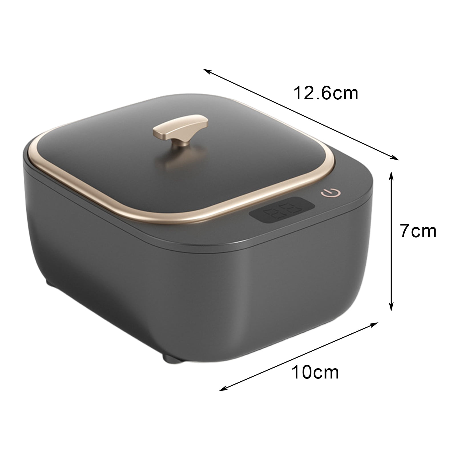 Tnobhg Professional Ultrasonic Retainer Cleaner with Timer High Frequency Waterproof US Plug Denture Jewelry Cleaning Machine