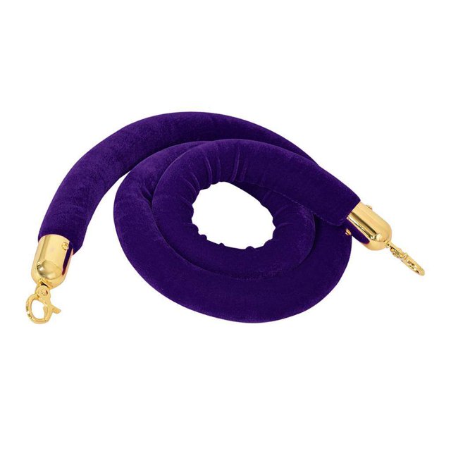 Barrier Rope Purple Rope Posts Stands 59.0 inch
