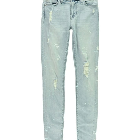 Hudson Womens Nico Ripped Skinny Fit Jeans Blue 24