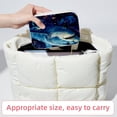 thumbnail image 6 of Starry Shark Velvet Portable Jewelry Box with Removable Compartment - Ideal Bracelet Holder and Necklace Organizer - Gift, 6 of 7