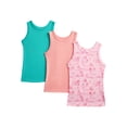 thumbnail image 3 of Wonder Nation Girls Ribbed Tank Tops, 6-Pack, Sizes 4-18 & Plus, 3 of 9
