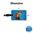 thumbnail image 3 of Mongoose Animal Faux Leather Travel Luggage Tag, 3 of 7