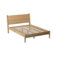 thumbnail image 6 of Pemberly Row 80"W Mid-Century Wood King Size Panel Bed Oak Finish, 6 of 9
