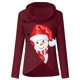 thumbnail image 4 of Blusa de manga larga con cuello alto y botones con estampado navideño para mujer Fridja  FKASFK834, 4 of 4