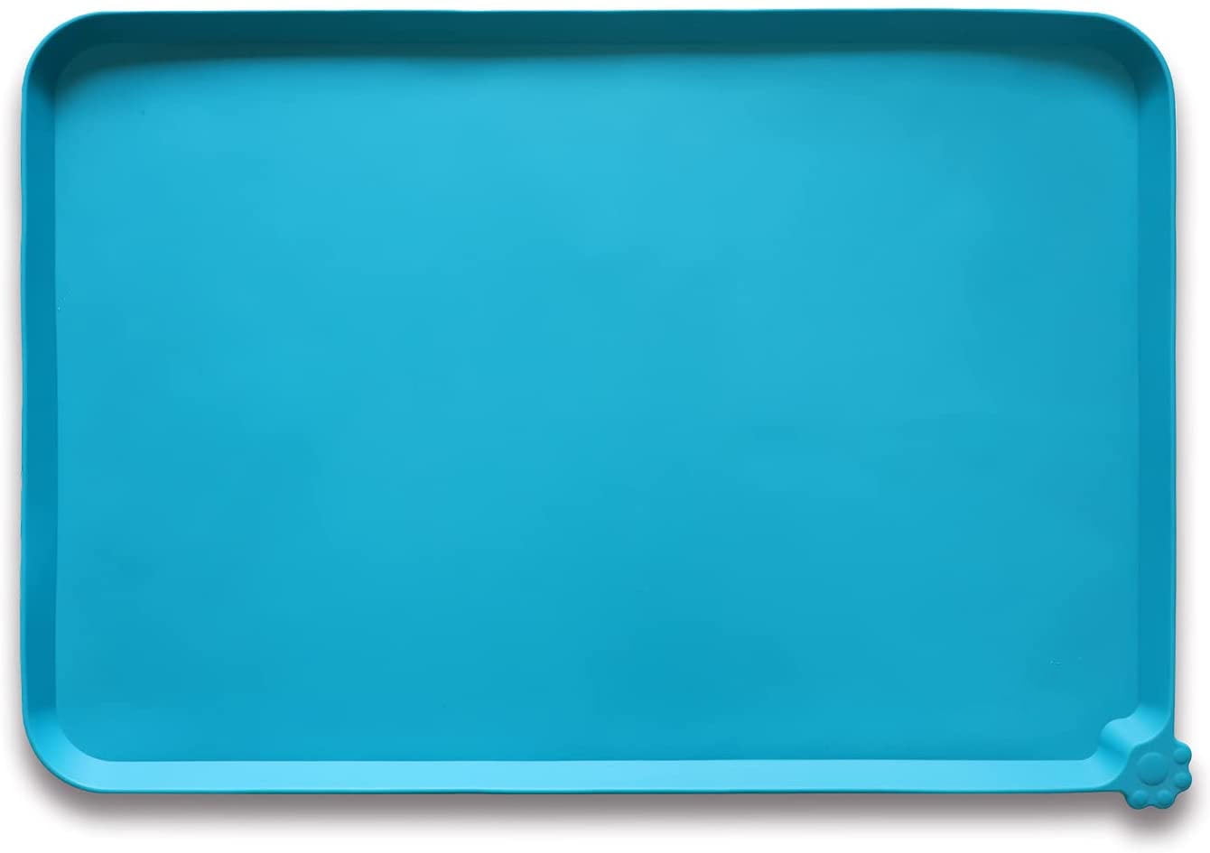 Silicone Waterproof Pet Feeding Mats with High Lips, Multiple Colors