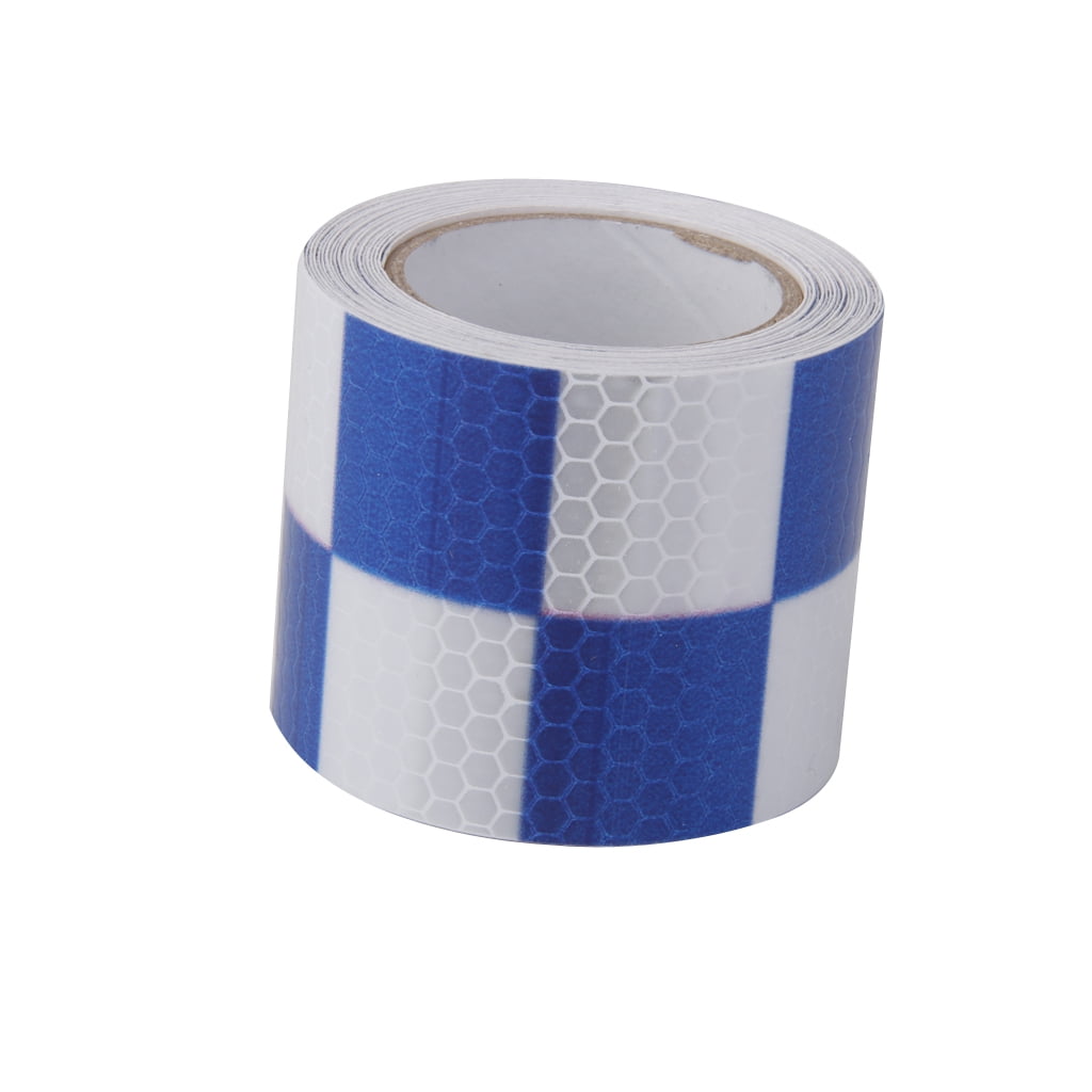 Roll 3M Self Adhesive Reflective Warning Tape Safety Film Strip White 