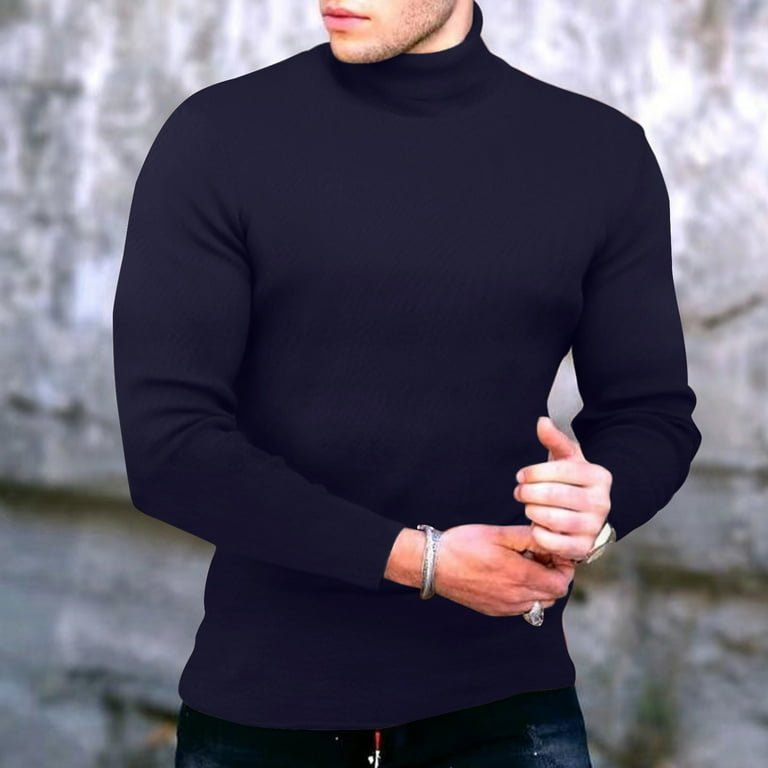 Roll neck clearance cotton tops mens